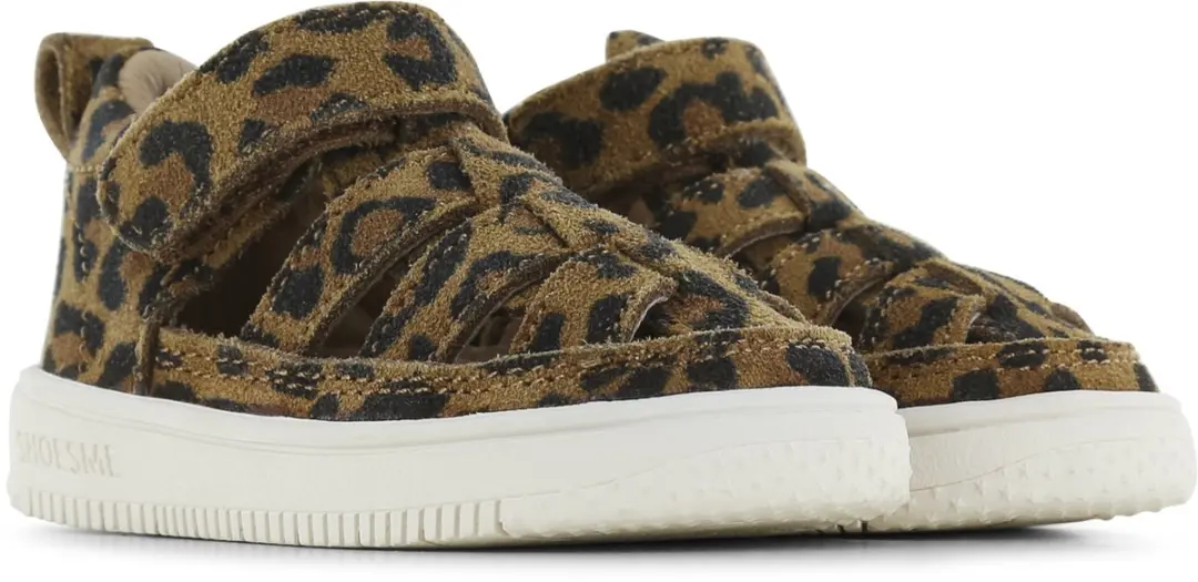 Shoesme Bruin Sandaaltje Met Panterprint