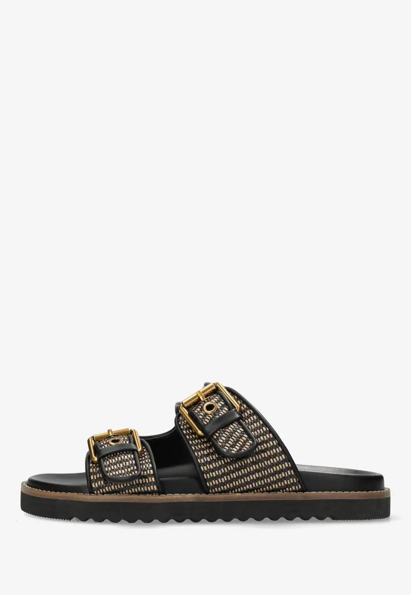 Mexx Reilly Penny Slippers - Zwart 36 - afbeelding 5 van 6