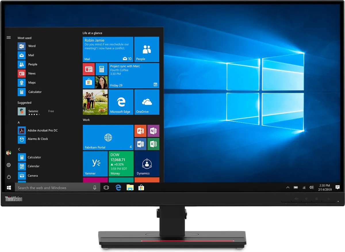 Lenovo ThinkVision T27q-20 Monitor 27 inch - IPS LCD