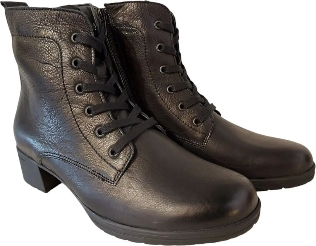 Hartjes Veterboot 172.0242/99 Korte Laarzen - Zwart - afbeelding 5 van 6