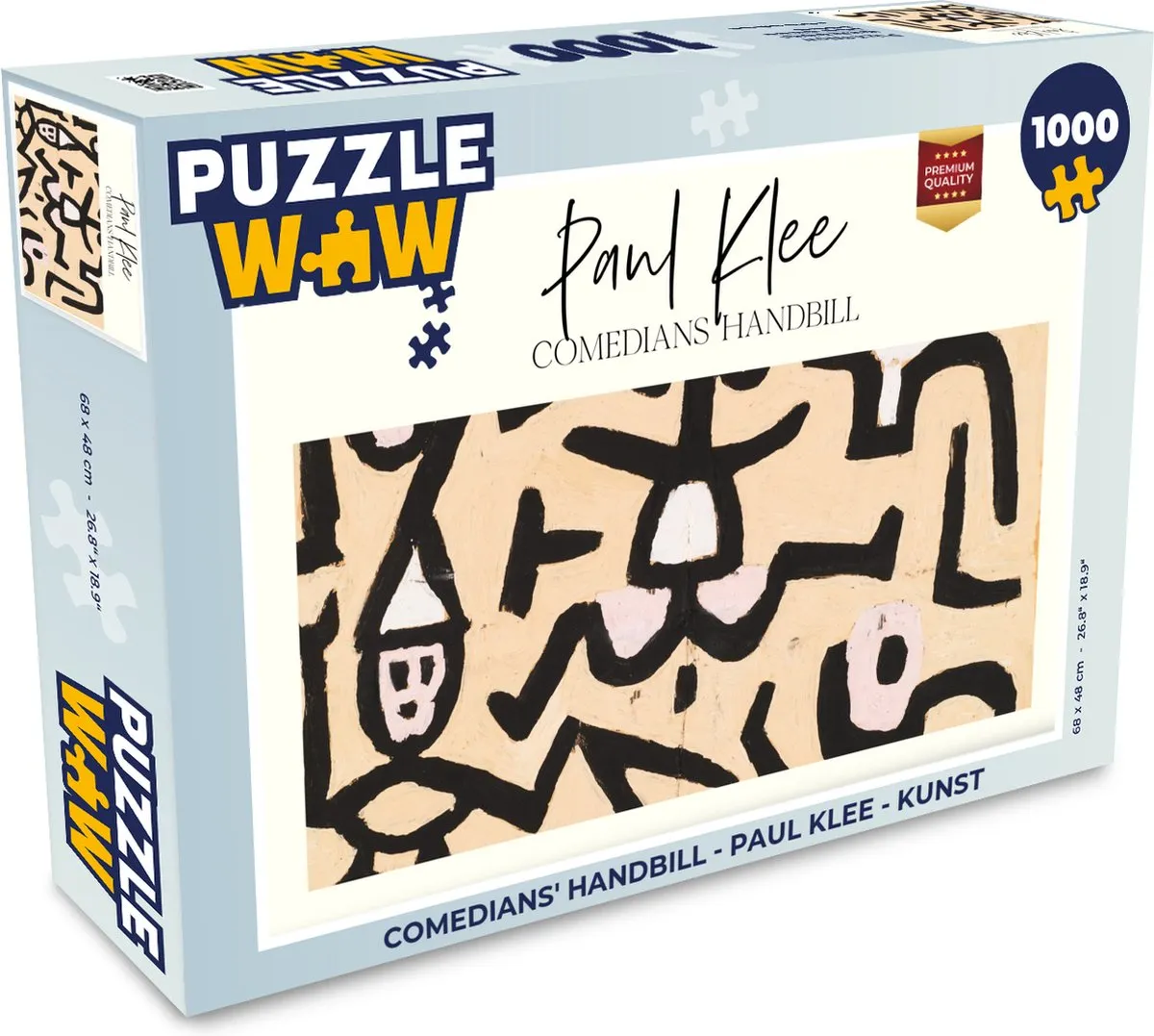 PuzzleWow Legpuzzel Paul Klee 1000 Stuks - Multicolor