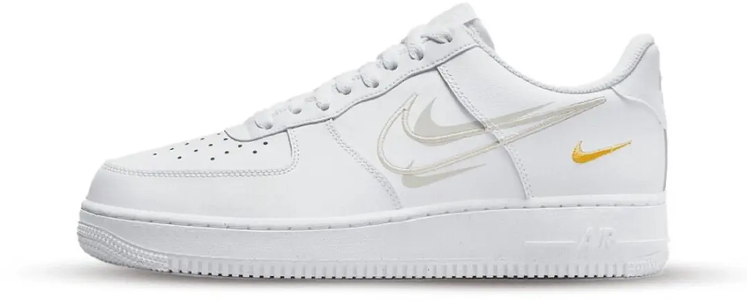 Nike Air Force 1 '07 Herenschoenen, 47.5, Wit/Light Bone/Solar Flare/Phantom
