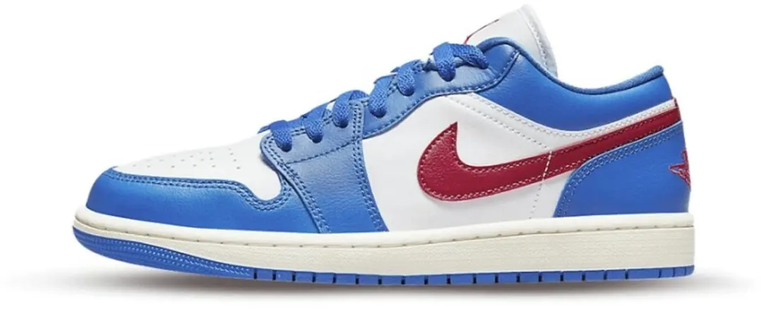 Nike Air Jordan 1 Low Sport Blue Gym Red (Women's)