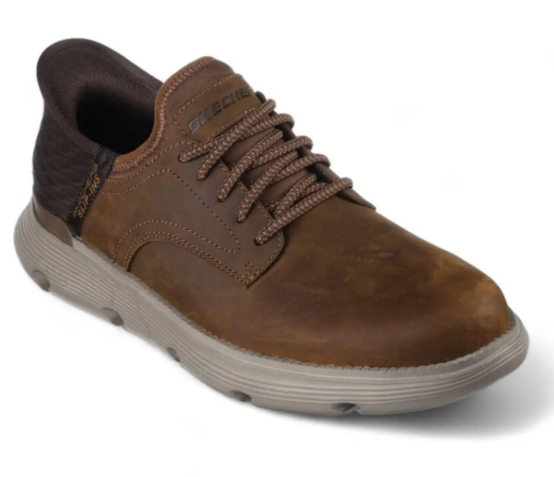 Skechers Garza Gervin Heren Instappers - Bruin - afbeelding 3 van 6