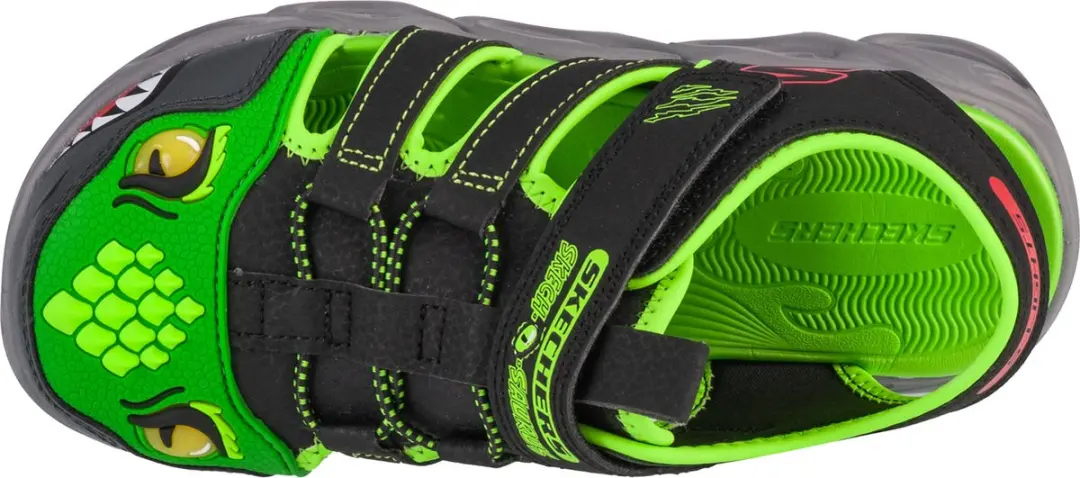 Skechers Hydro-Flare 400613L-BKLM Sandalen - Zwart - afbeelding 3 van 4