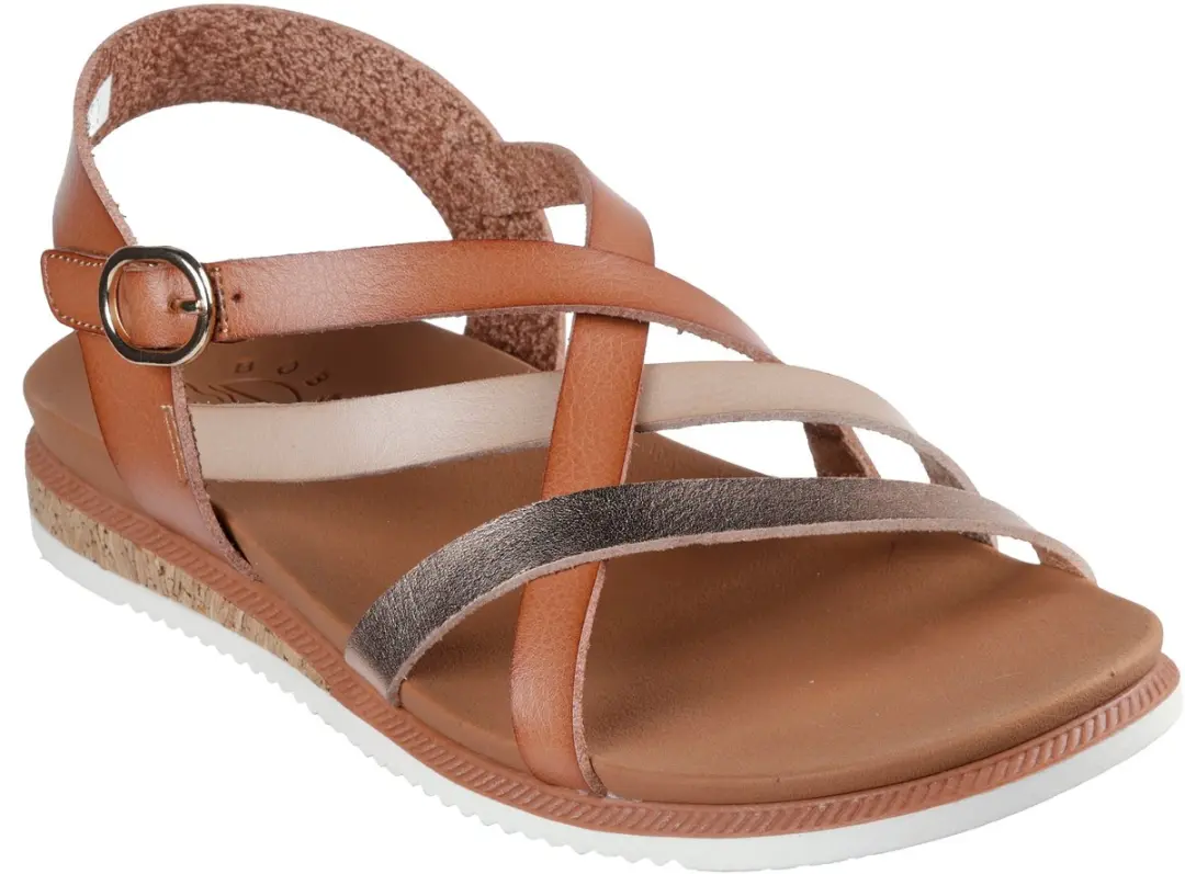 Skechers Desert Kiss Low Peak Rank Dames Sandalen - Chestnut - afbeelding 5 van 6