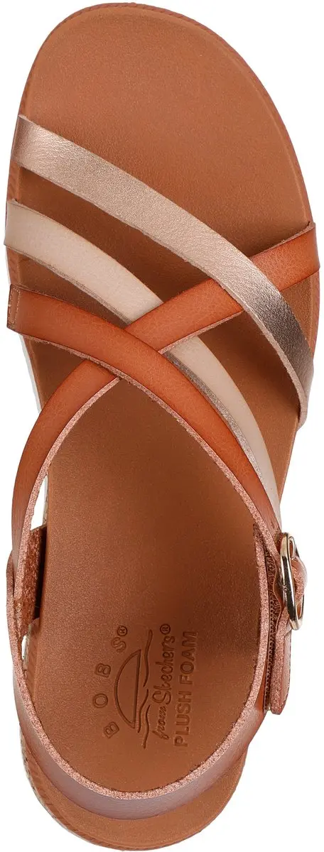 Skechers Desert Kiss Low Peak Rank Dames Sandalen - Chestnut - afbeelding 4 van 6