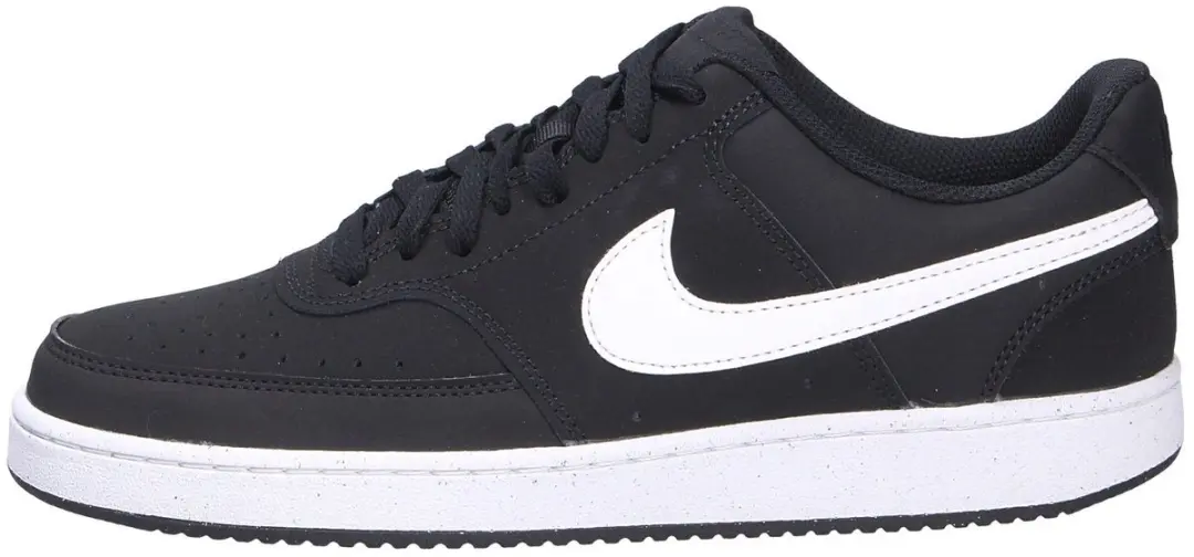 Nike Court Vision Low Premium HV8139-001 Lage Sneakers - Zwart - afbeelding 2 van 6