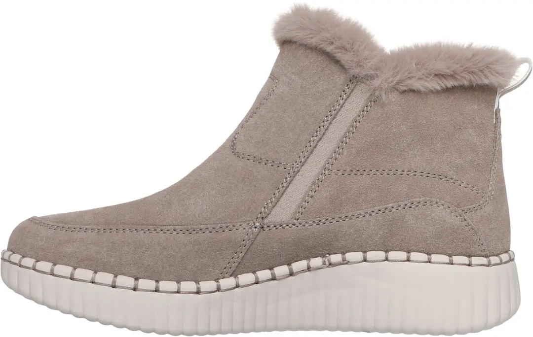 Skechers Wilshire Blvd Fresh Zip Dames Instappers - Taupe - afbeelding 3 van 6