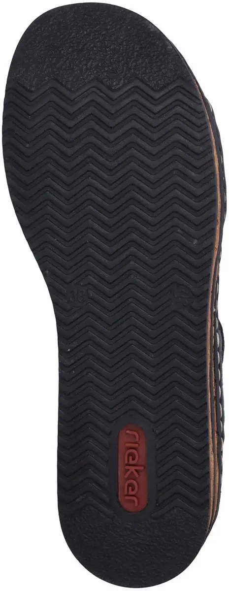 Rieker Ring Slippers Blauw - Maat 38 - afbeelding 4 van 6