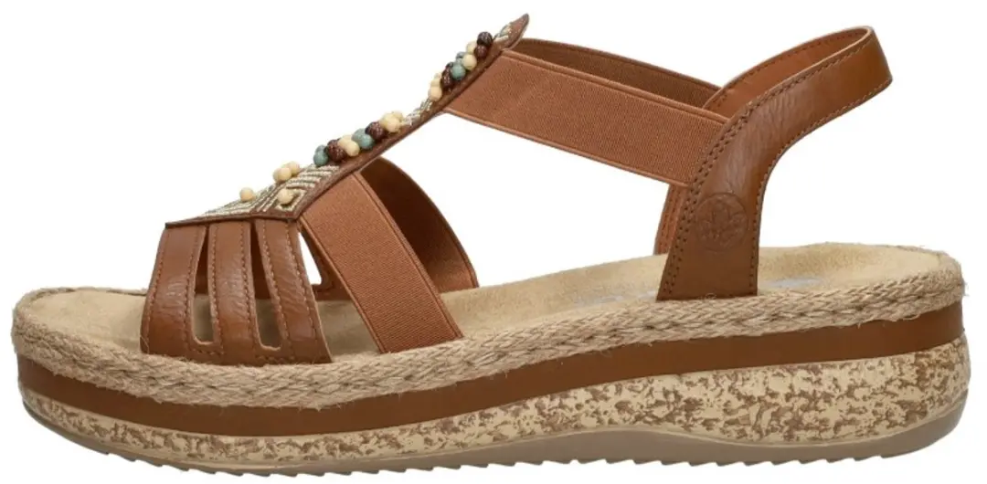 Rieker Sandalen 217505 - Dames - Maat 37 - Bruin - afbeelding 2 van 6