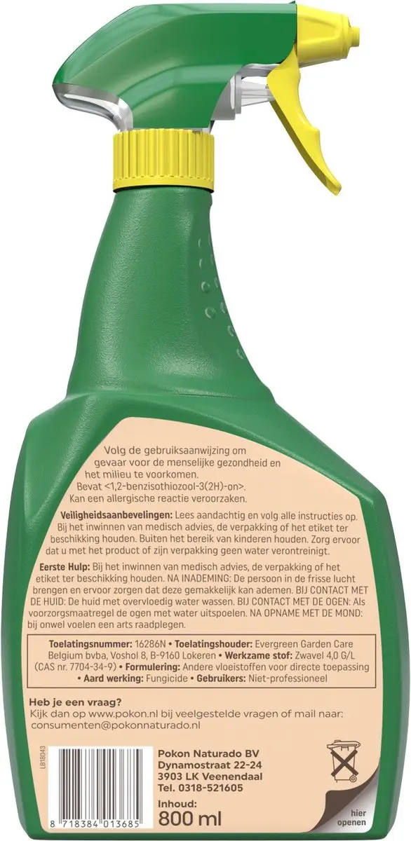 Pokon Bio Tegen Schimmels Spray 800ml - afbeelding 4 van 5