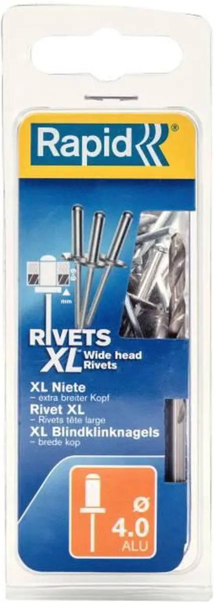 Rapid XL Blindklinknagels Ø4x18mm 40 Stuks - 5000663 - afbeelding 2 van 2