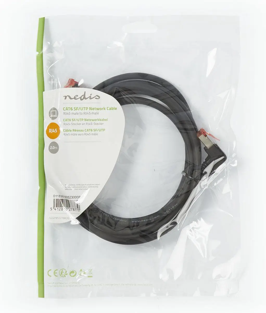 Nedis CAT6 Netwerkkabel CCGP85227BK20 - 2m - Zwart