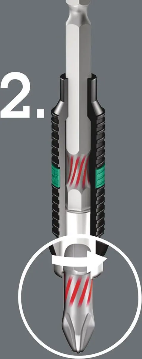 Wera PH1x50mm Bitorsion Bit - Metaal