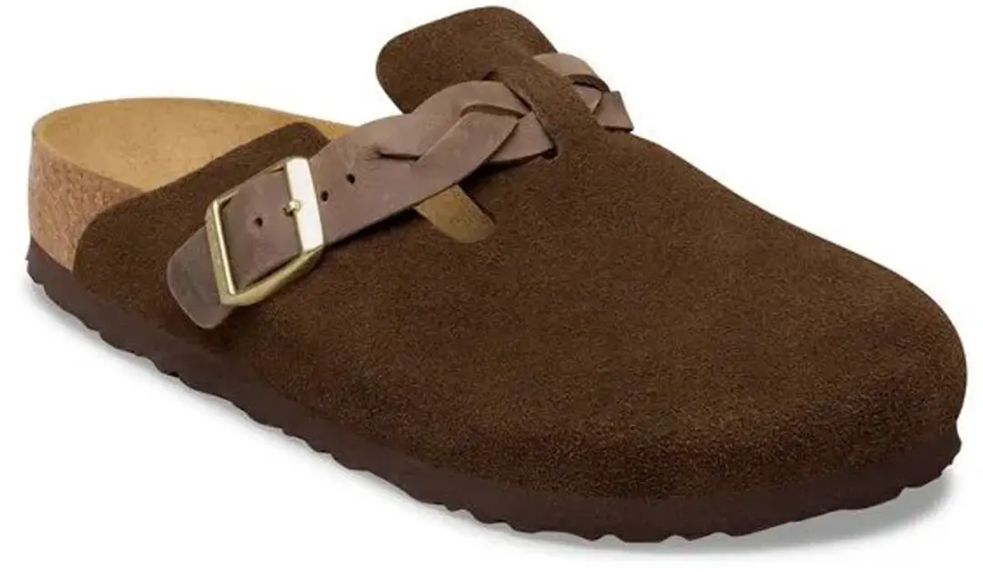 Birkenstock Boston Braided Suede Carafe