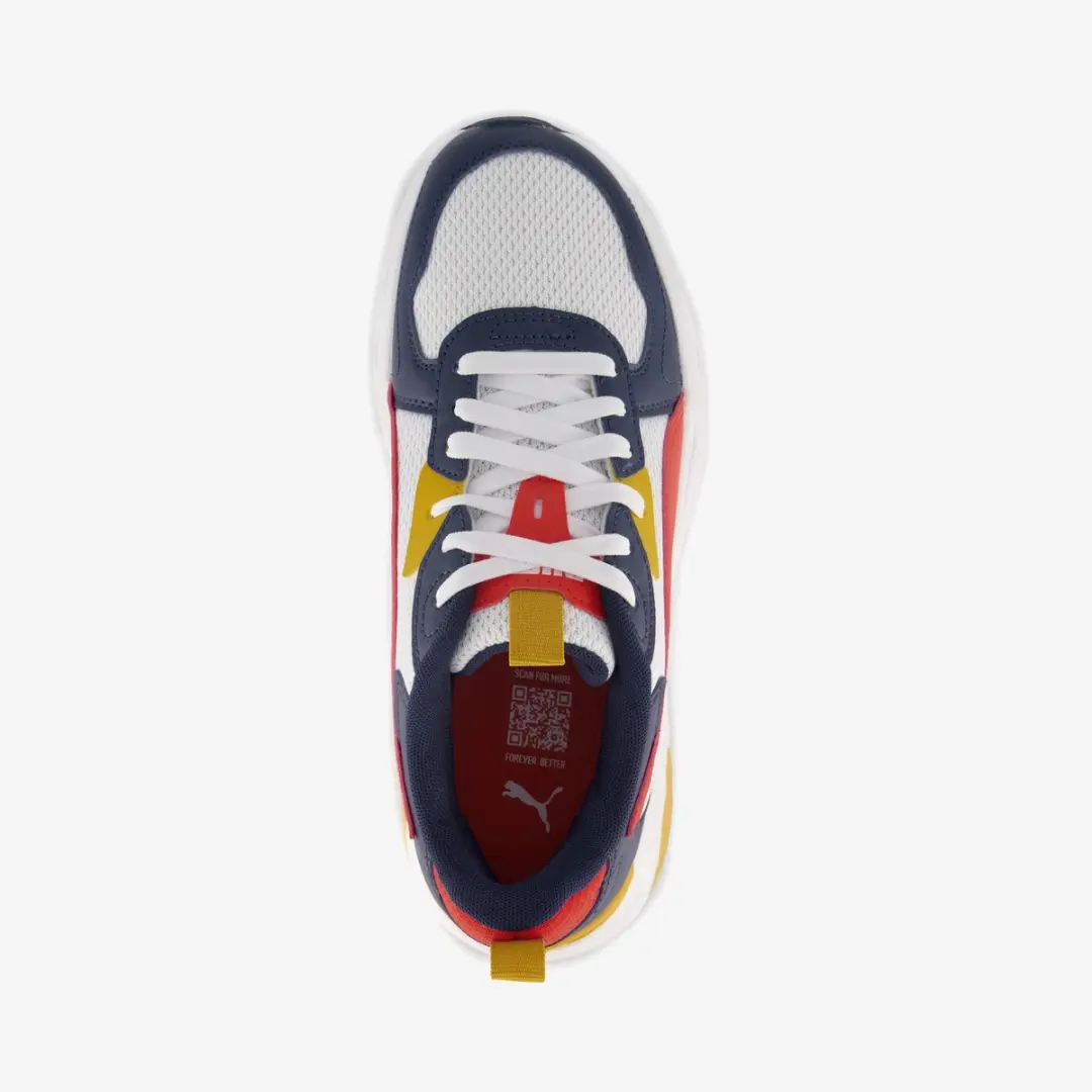 PUMA Trinity Lite Jr Unisex Sneakers - White/Fierce Red/Persian Blue - afbeelding 6 van 6