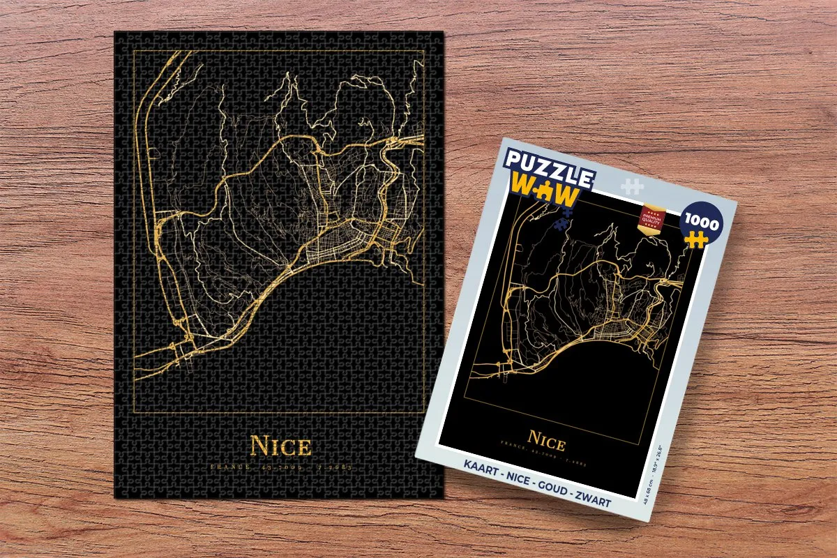 PuzzleWow Nice Legpuzzel 1000 Stuks - Multicolor