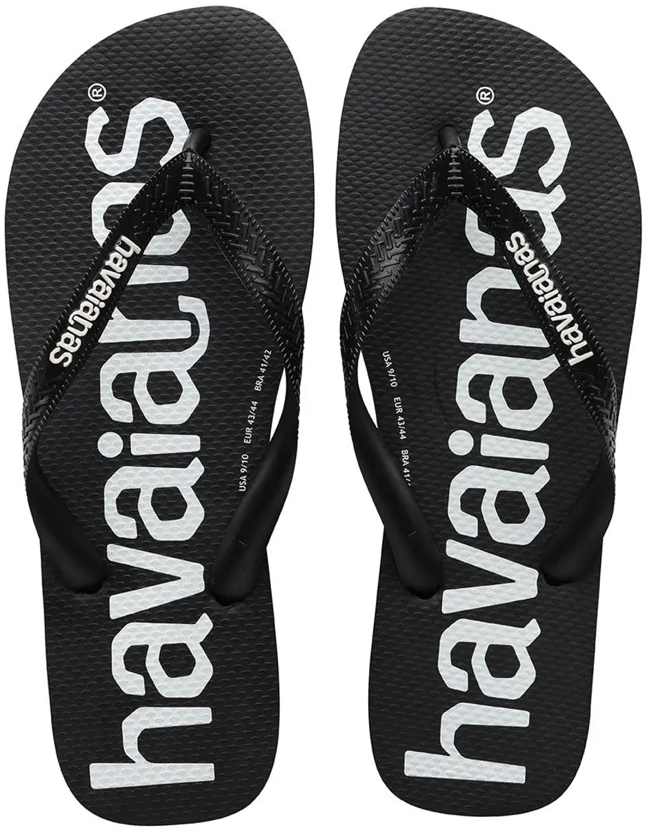 HAVAIANAS TOP KIDS LOGOMANIA black-29-30