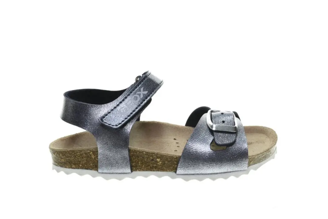 Blauw Metallics Kindersandalen Geox Velcro maat 28