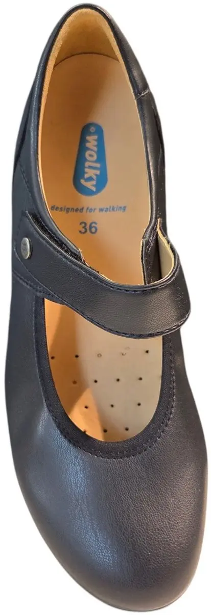 Wolky Dames Ballerina's Noble 39 - Blauw - afbeelding 2 van 6
