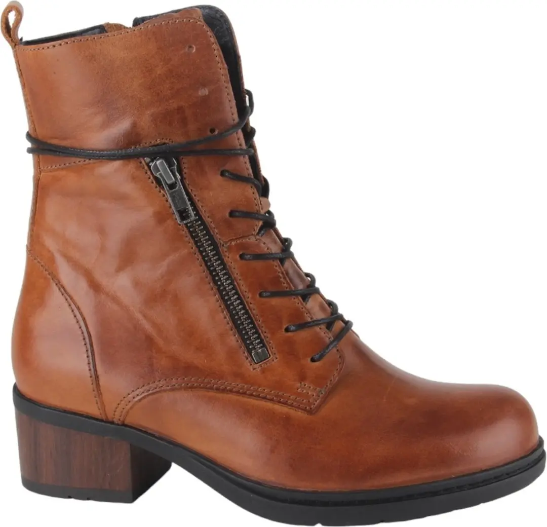 Wolky Rimbley Laarzen - Cognac Leer