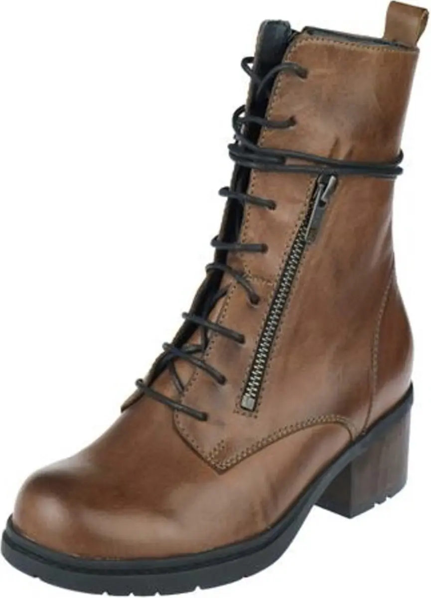 Wolky Rimbley Laarzen - Cognac Leer
