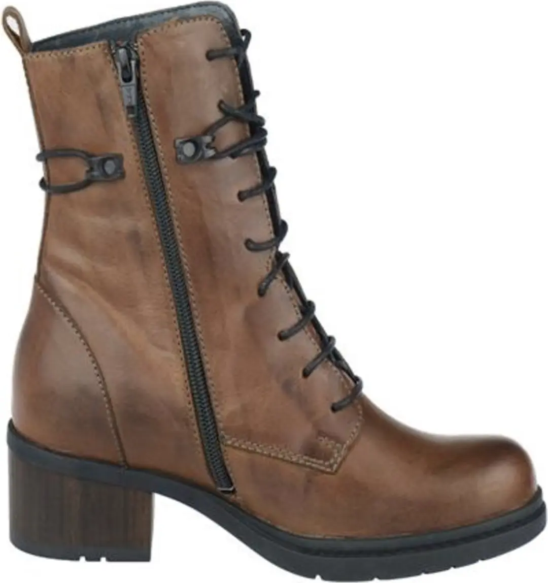 Wolky Rimbley Laarzen - Cognac Leer