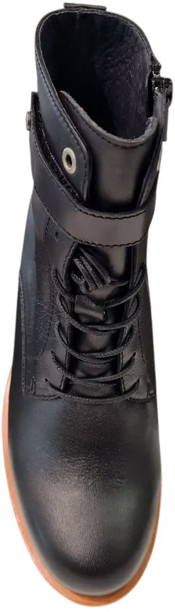 Wolky Dames Veterboots 0448520 013 - Zwart - Maat 40