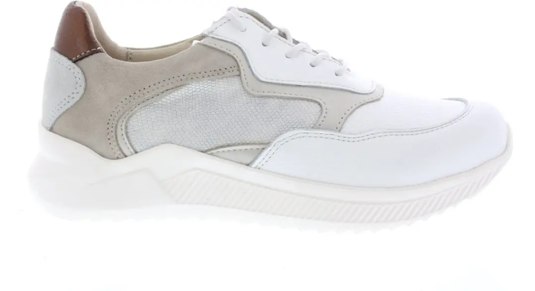 Dames Sneakers Wolky E-way S2f White/beige Stretch Wit
