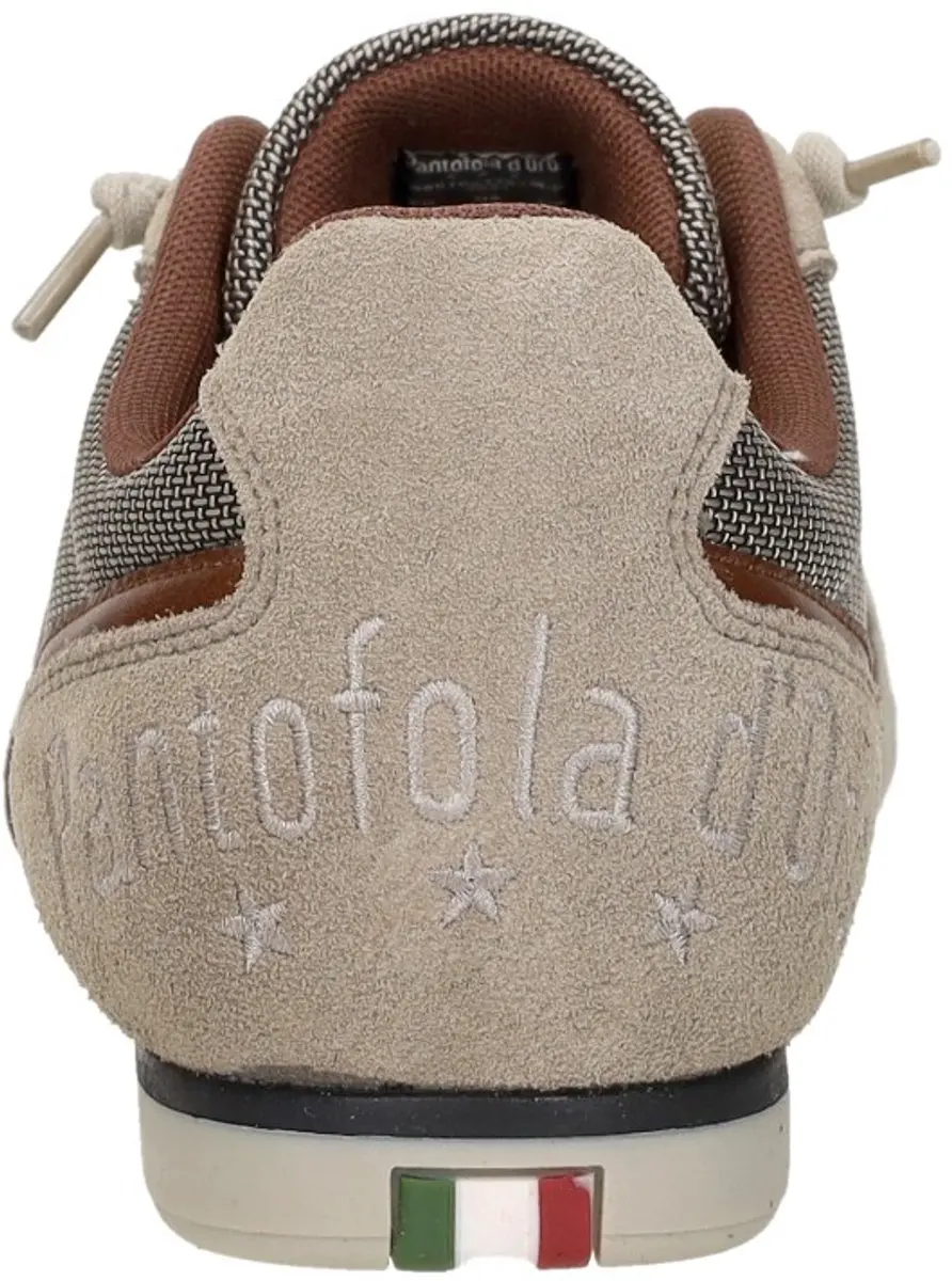 Pantofola d'Oro Vasto Leren Sneakers Heren - Beige - 45 - afbeelding 6 van 6