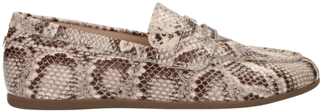La Strada Mocassin Beige Snake Synthetisch