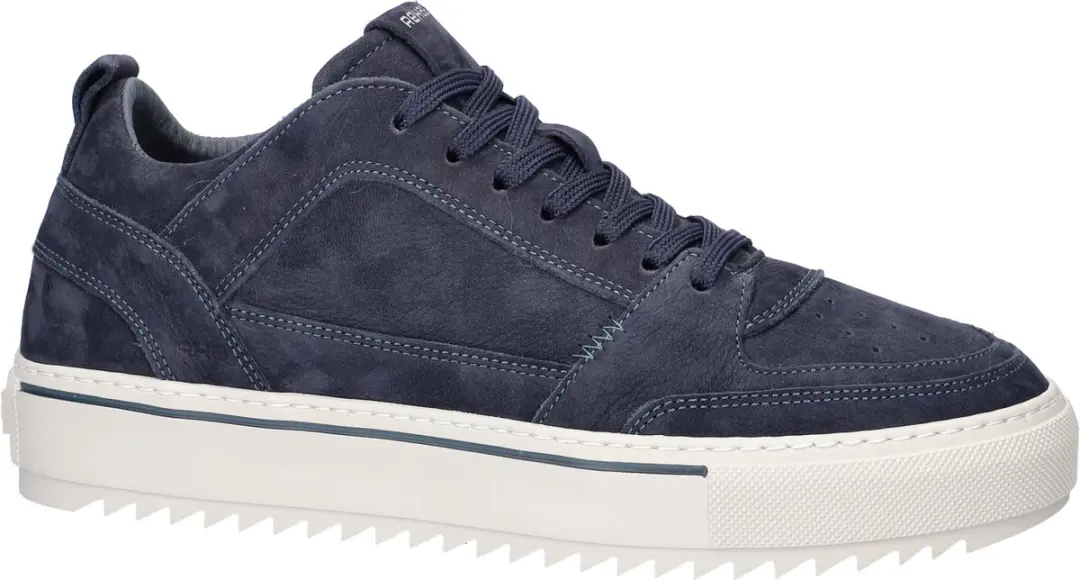 Rehab Creon Nubuck heren sneaker - Donkerblauw - Maat 43 - afbeelding 3 van 6