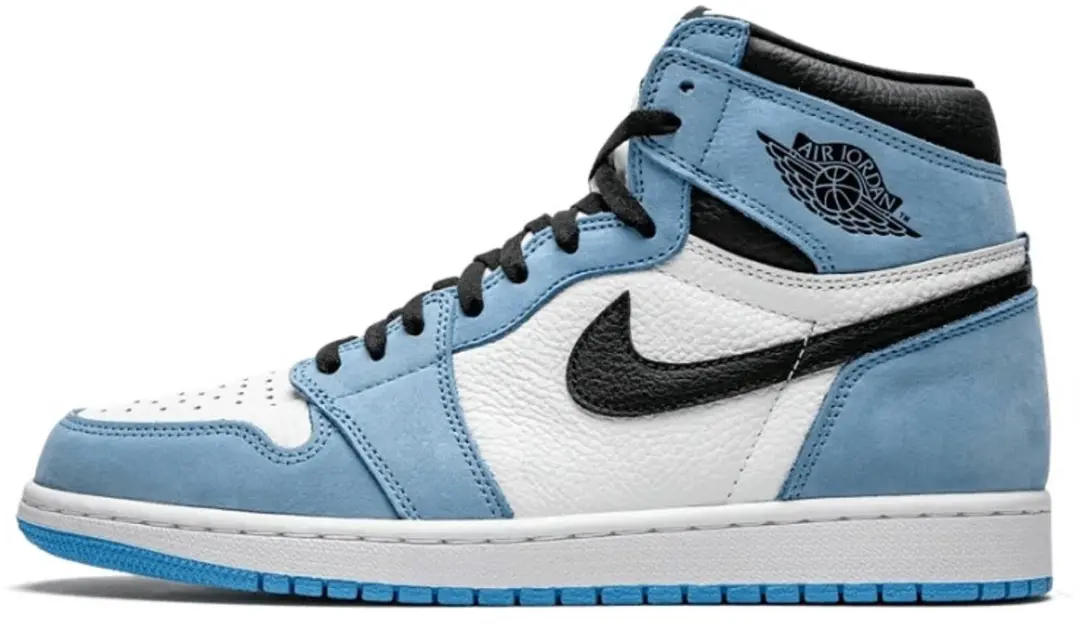 Air Jordan 1 Retro High White University Blue Black UNC 42