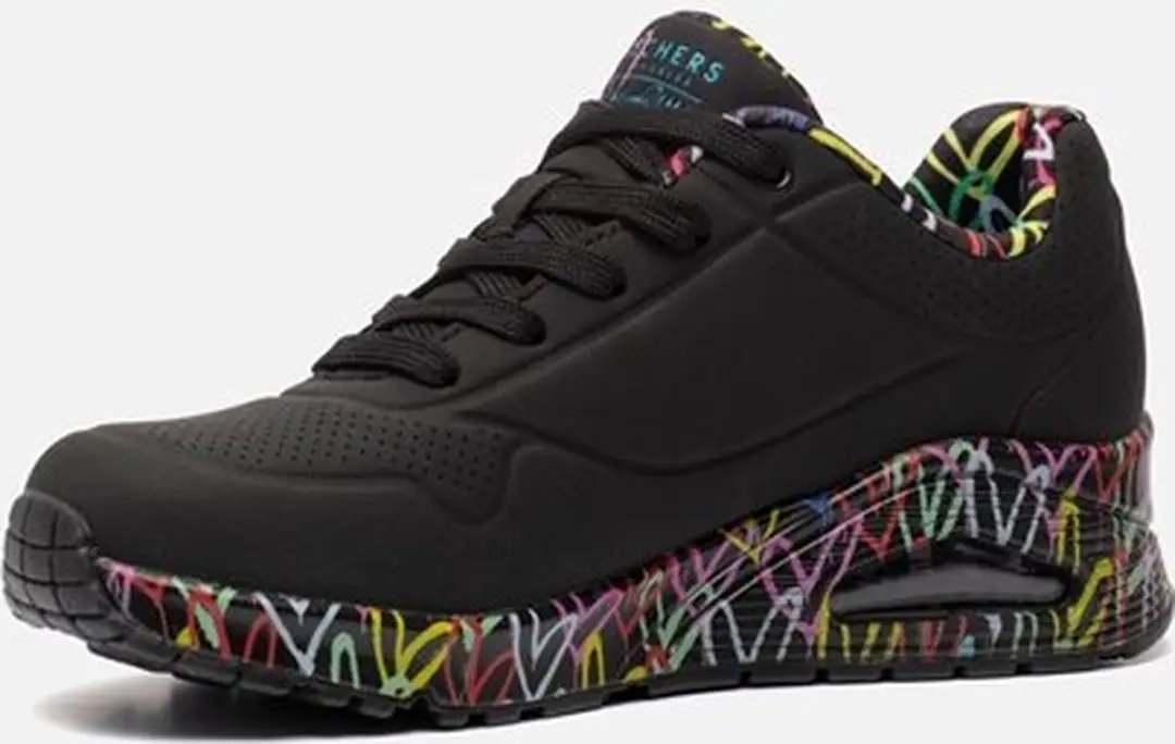 Skechers Uno Loving Love Skechers Street Sneakers - 35 - Zwart - afbeelding 3 van 6