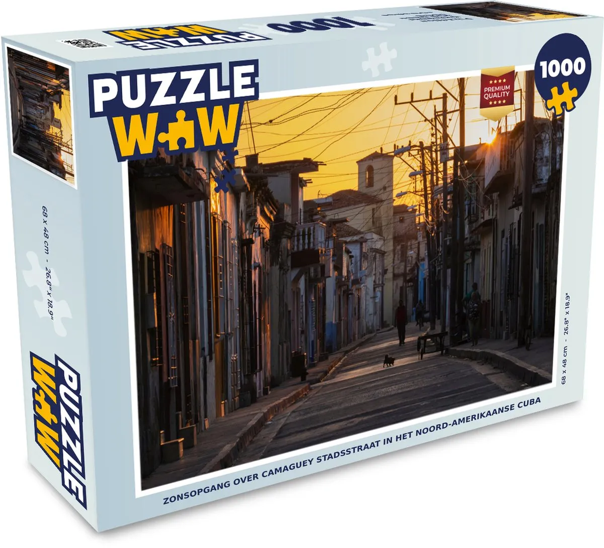 PuzzleWow Zonsopgang Camaguey Legpuzzel 1000 Stuks - Multicolor