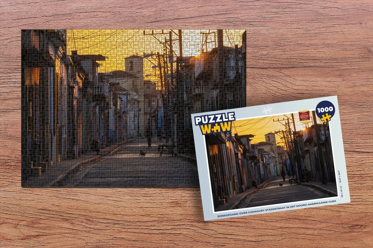 PuzzleWow Zonsopgang Camaguey Legpuzzel 1000 Stuks - Multicolor