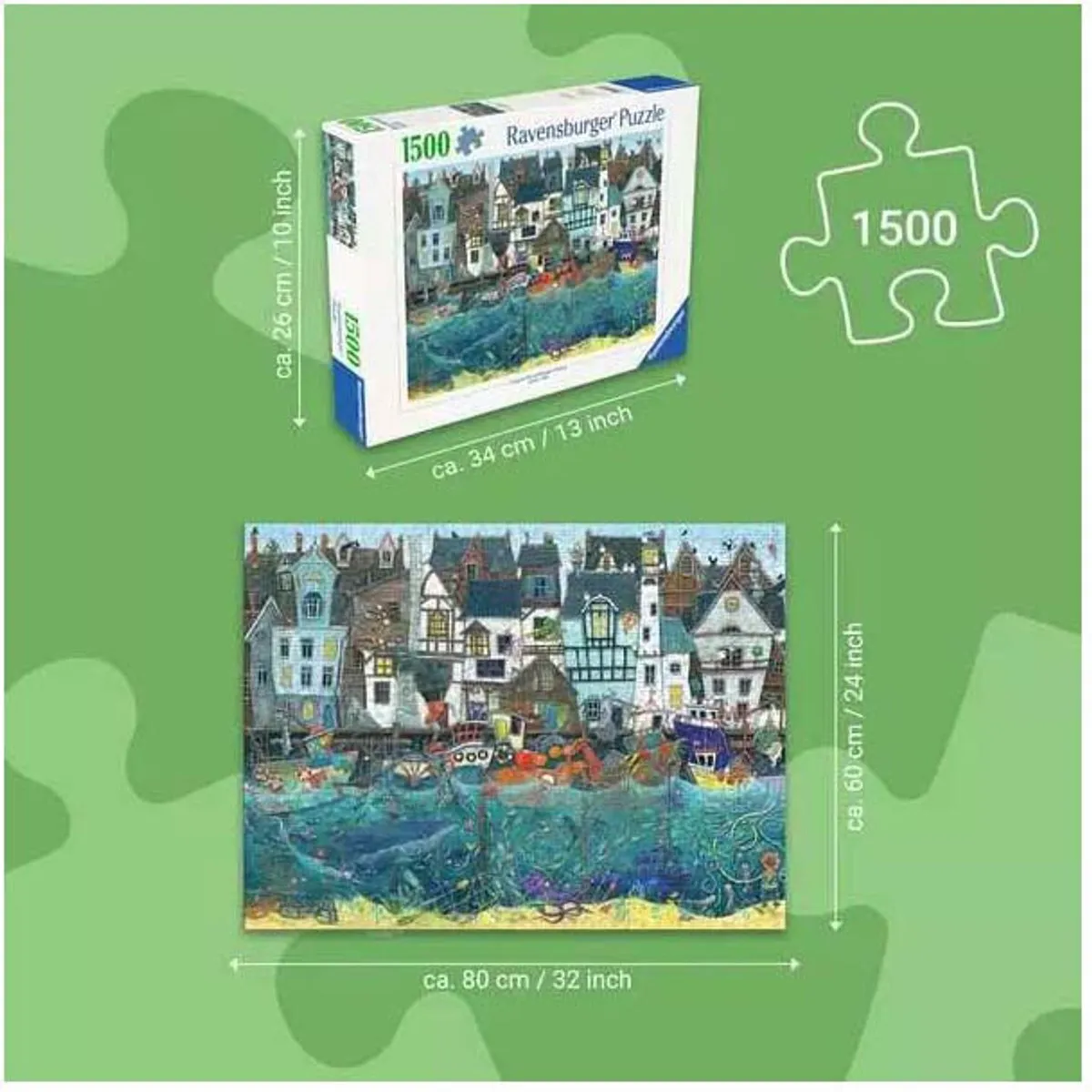 Ravensburger Habour of Wonders Legpuzzel 1500 Stuks - Multicolor