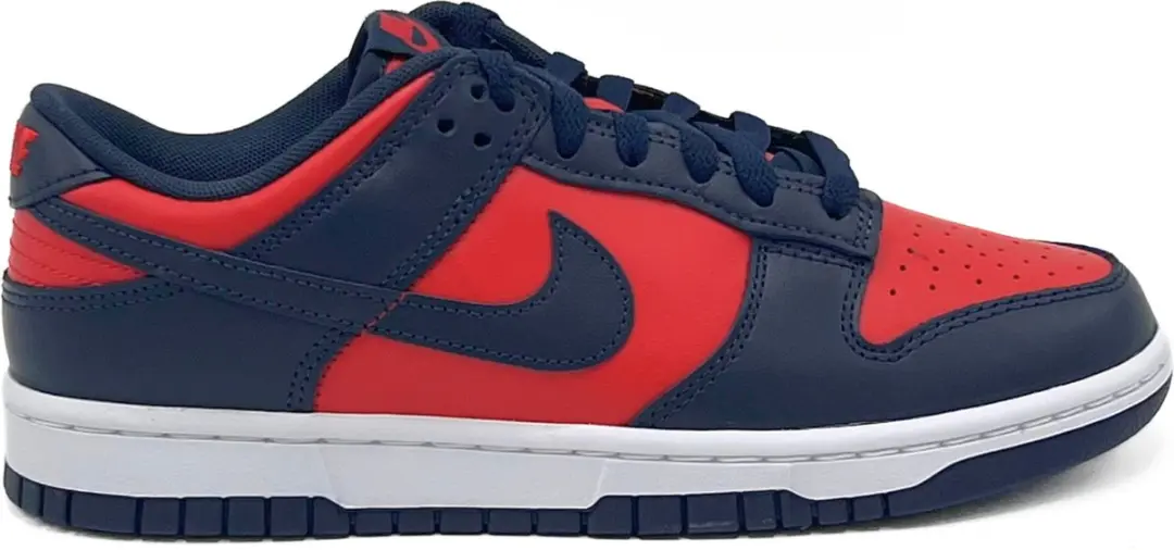Nike Dunk Low Rood/Blauw- Heren Sneakers