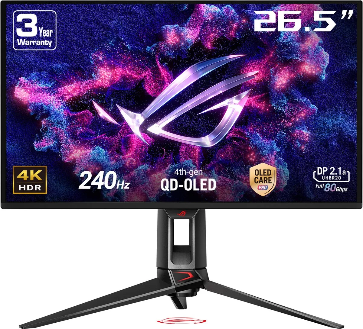 ASUS ROG Swift PG27UCDM OLED Gaming Monitor 4K 240Hz - 27 Inch