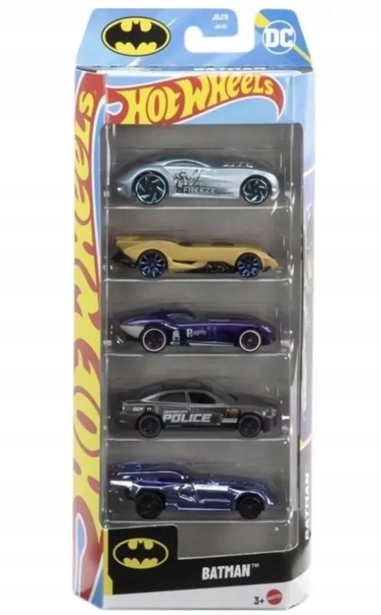 Hot Wheels JBJ76 Batman 5-delige autoset