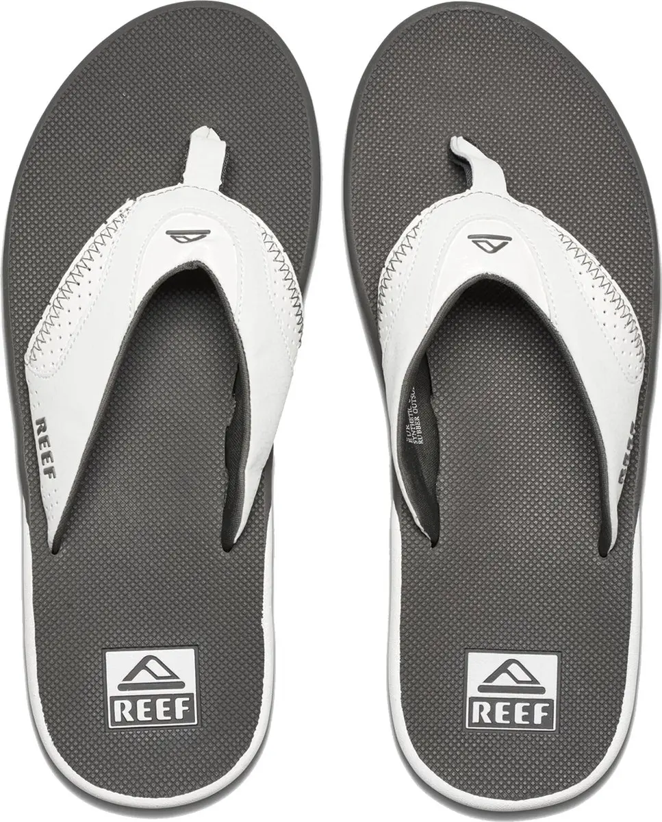 Reef Fanning Teenslipper Heren 44 - Wit/Grijs - afbeelding 2 van 6