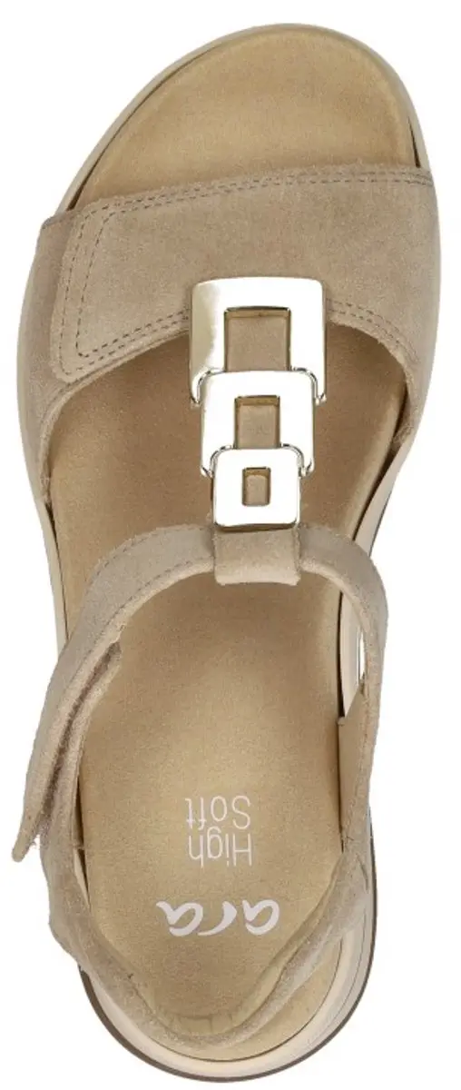 Ara Osaka-S Sandalen Plat - Beige - Maat 36 - afbeelding 4 van 6
