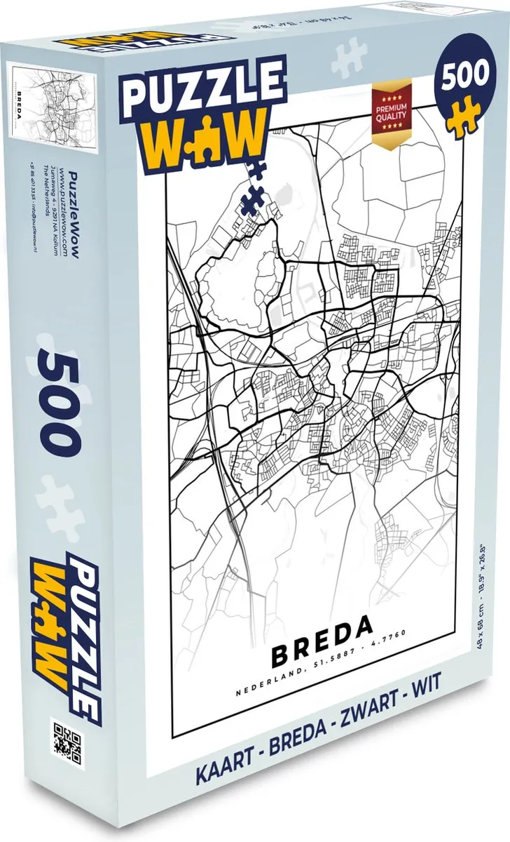 PuzzleWow Legpuzzel Breda 500 Stuks - Multicolor