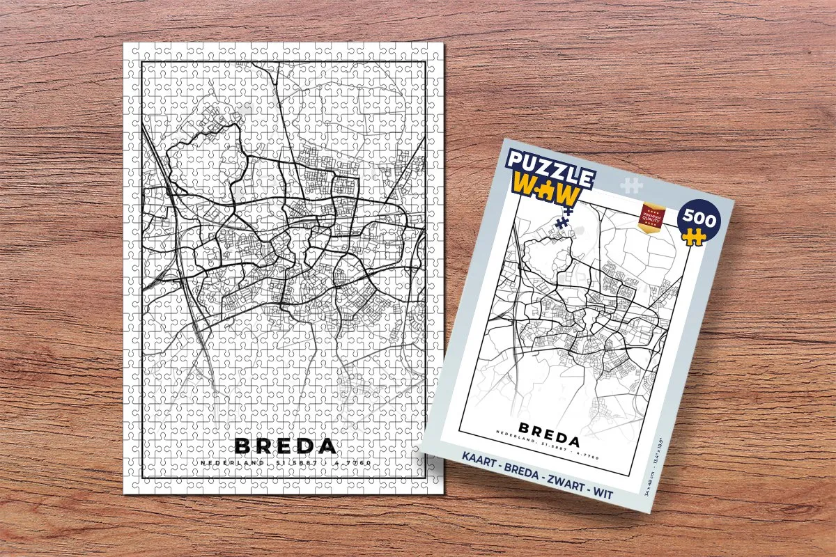 PuzzleWow Legpuzzel Breda 500 Stuks - Multicolor