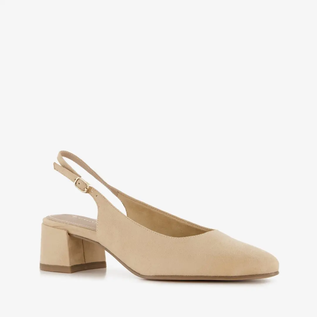 Tamaris dames slingback pumps beige