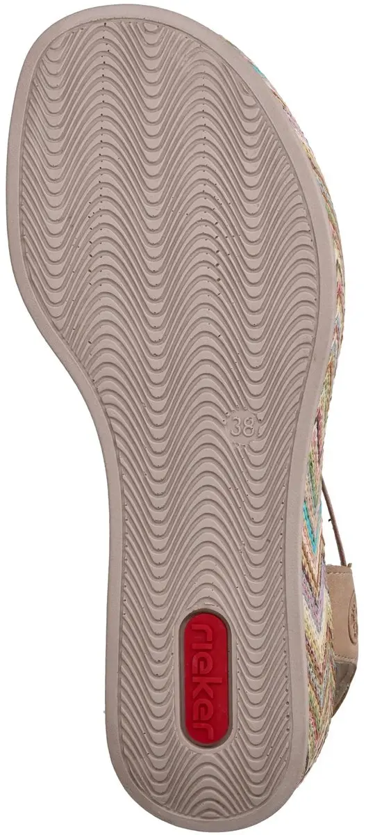Rieker Sandalen Hak Sandalen Hak - beige - Maat 38 - afbeelding 5 van 6