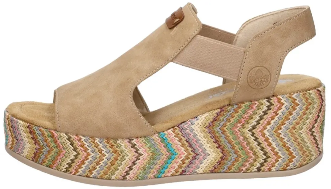 Rieker Sandalen Hak Sandalen Hak - beige - Maat 38 - afbeelding 2 van 6