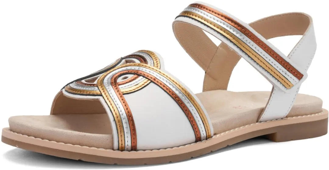 Platte Sandalen Dames Wit Ara Elba maat 41