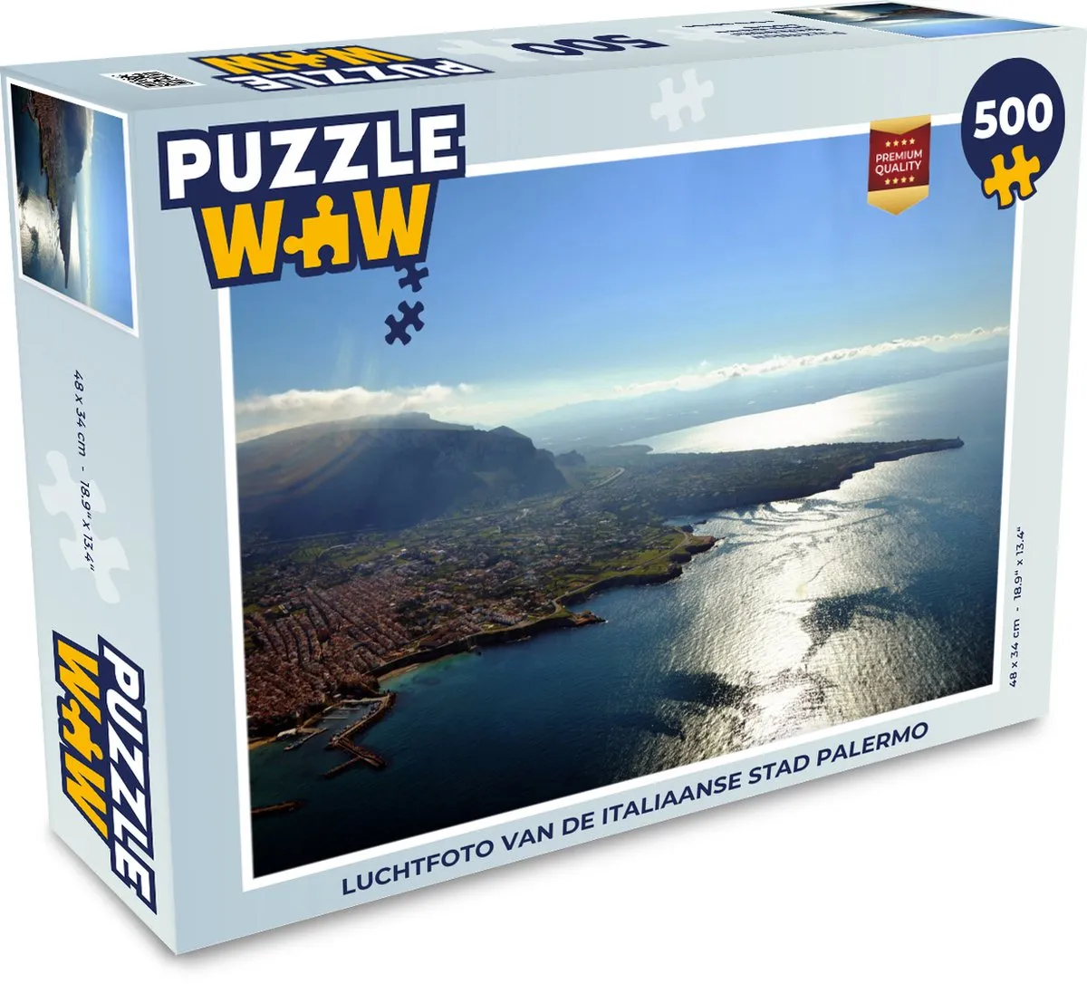 PuzzleWow Palermo Legpuzzel 500 Stuks - Multicolor